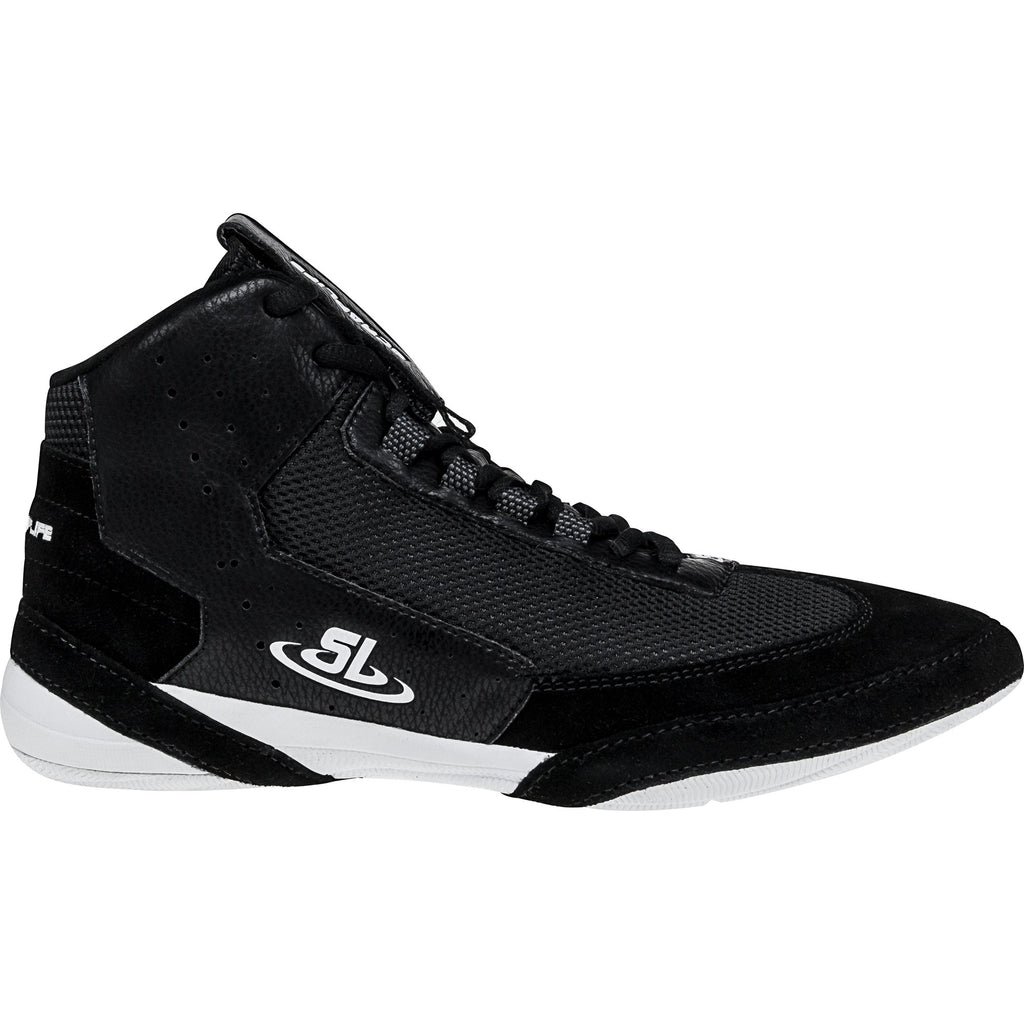 Scraplife Ascend One Wrestling Shoes in black and white from the side